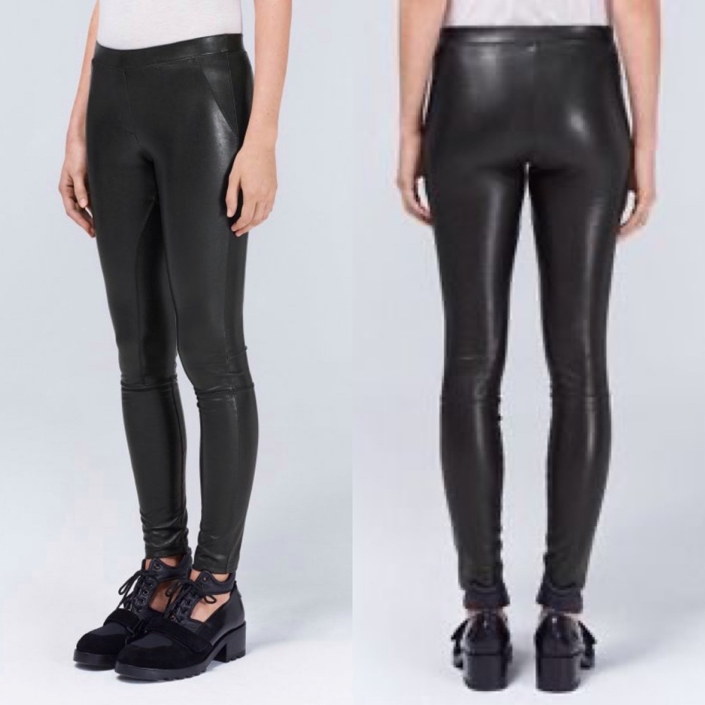 Aritzia Wilfred Rebelle Faux Leather Leggings